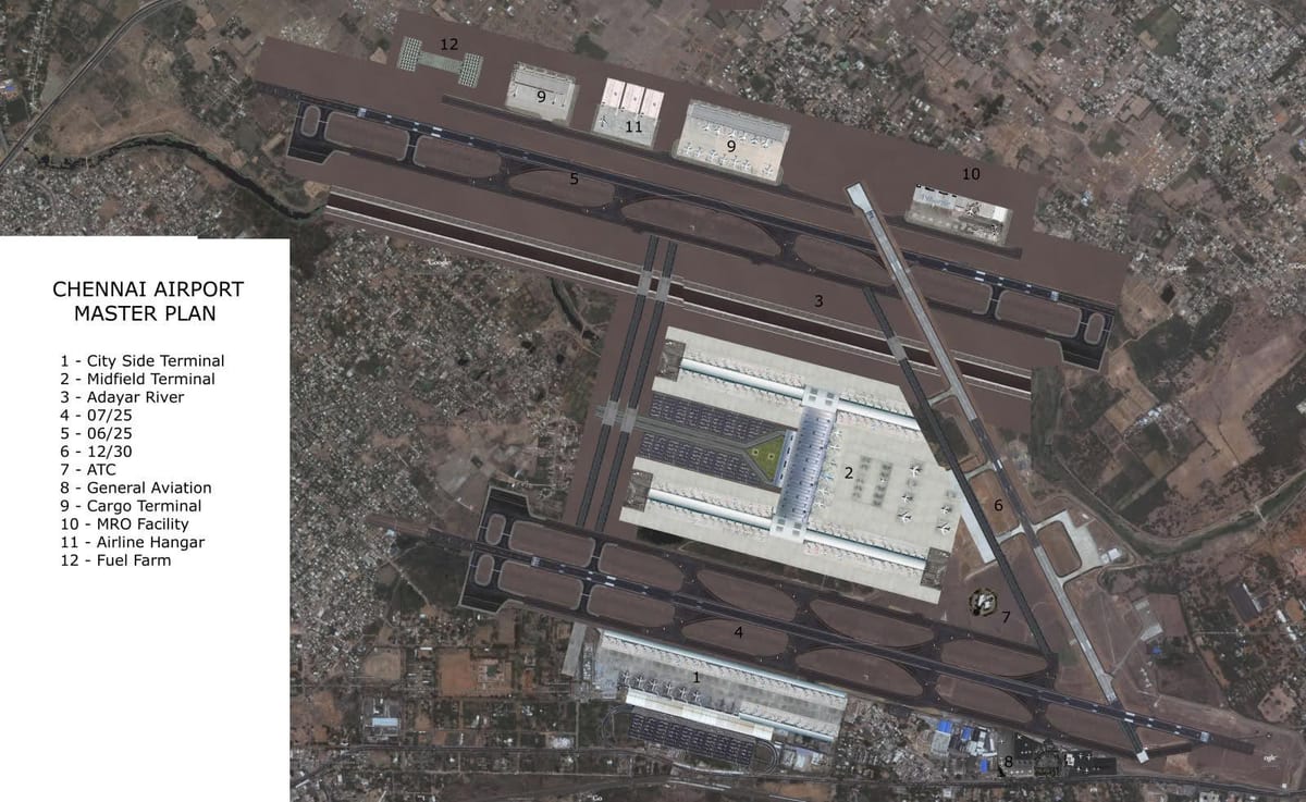 harta Chennai aeroport