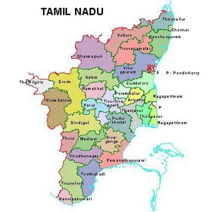harta Chennai, Tamil Nadu