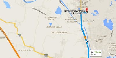Chennai Avadi hartă