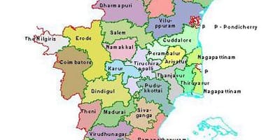 Harta Chennai, Tamil Nadu