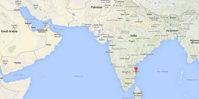 Chennai din india hartă