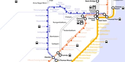 Harta metrou Chennai