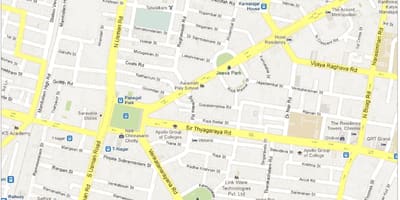Harta Chennai t Nagar