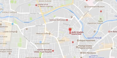 Apollo spital Chennai nungambakkam hartă