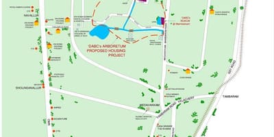 Velachery Chennai arată hartă